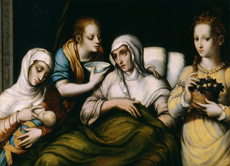 La Nascita della Vergine - Luis de Morales