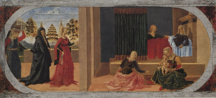 La Nascita della Vergine - Pietro Perugino