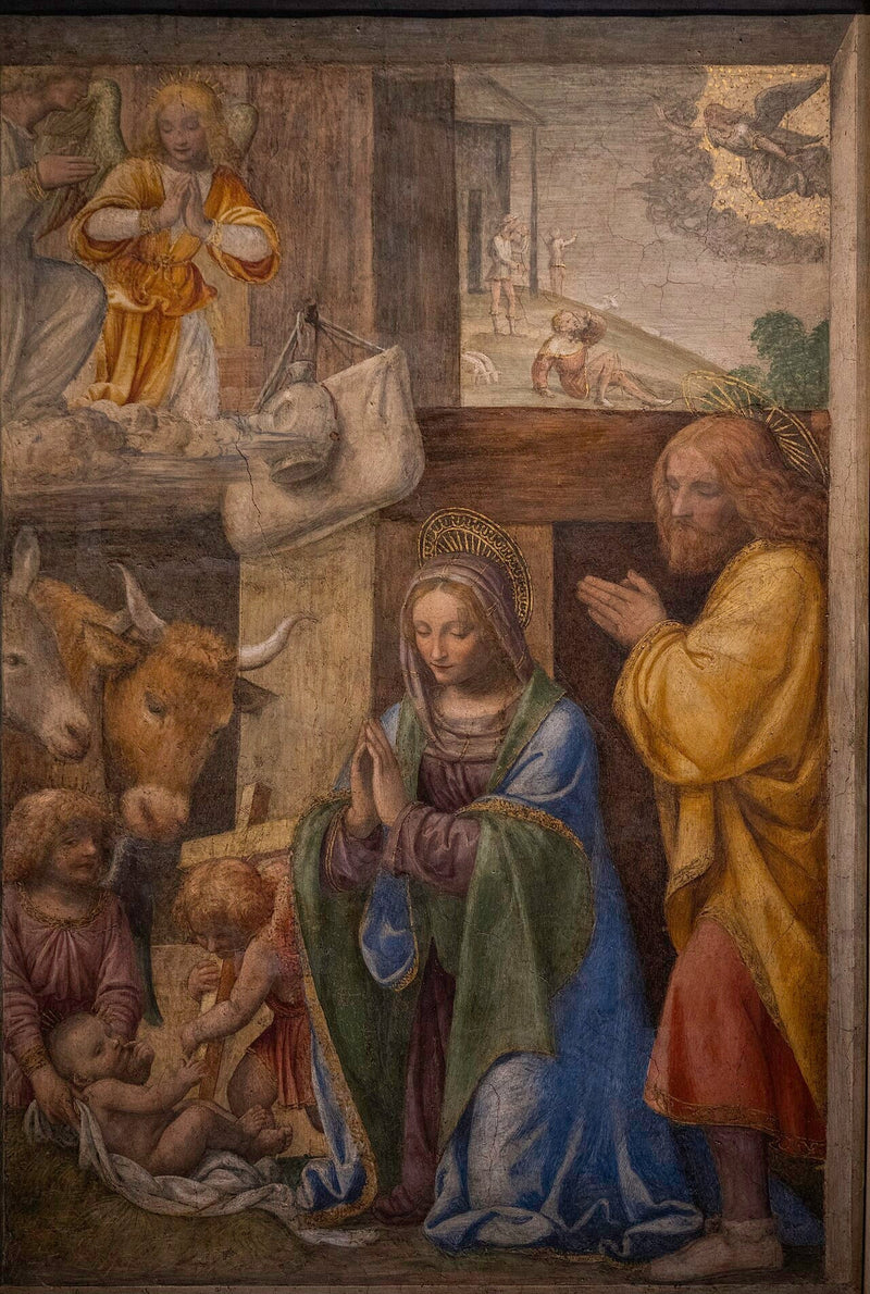 La Natività e l'Annuncio ai pastori - Bernardino Luini