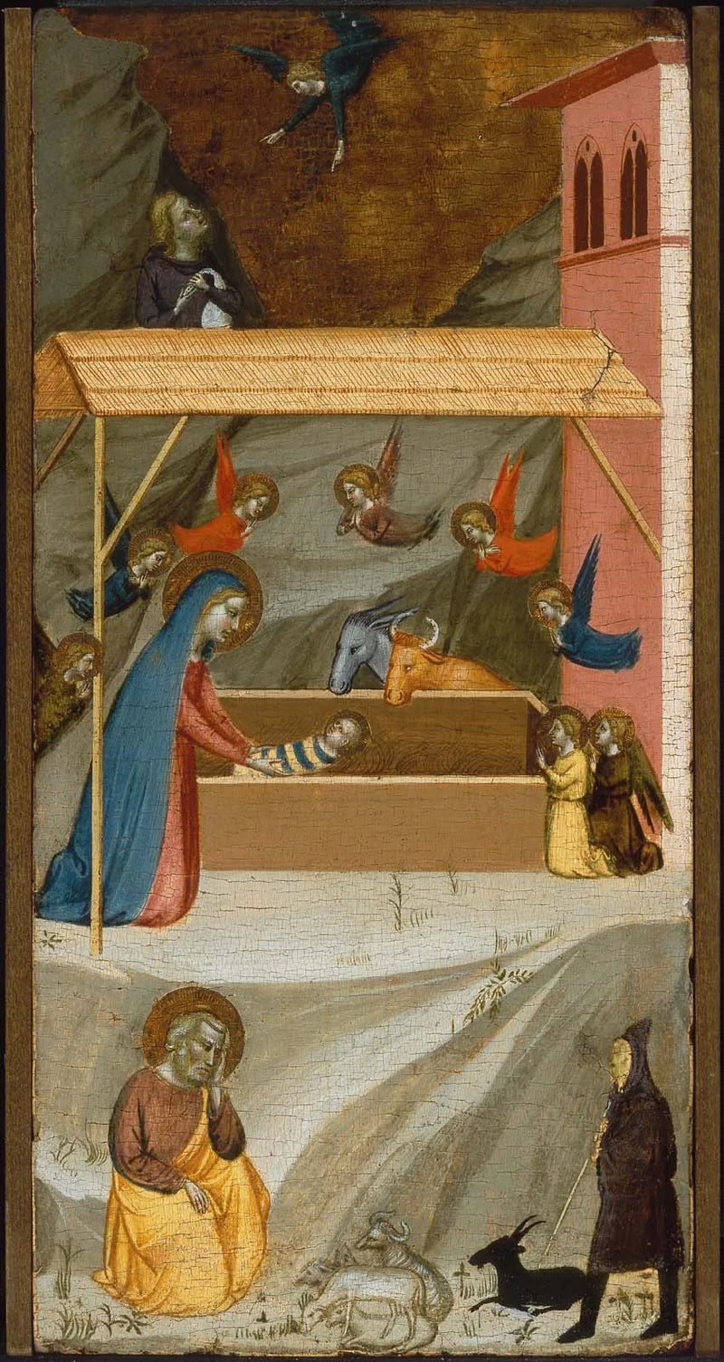 La Natività e l'Annunciazione ai pastori - Bernardo Daddi