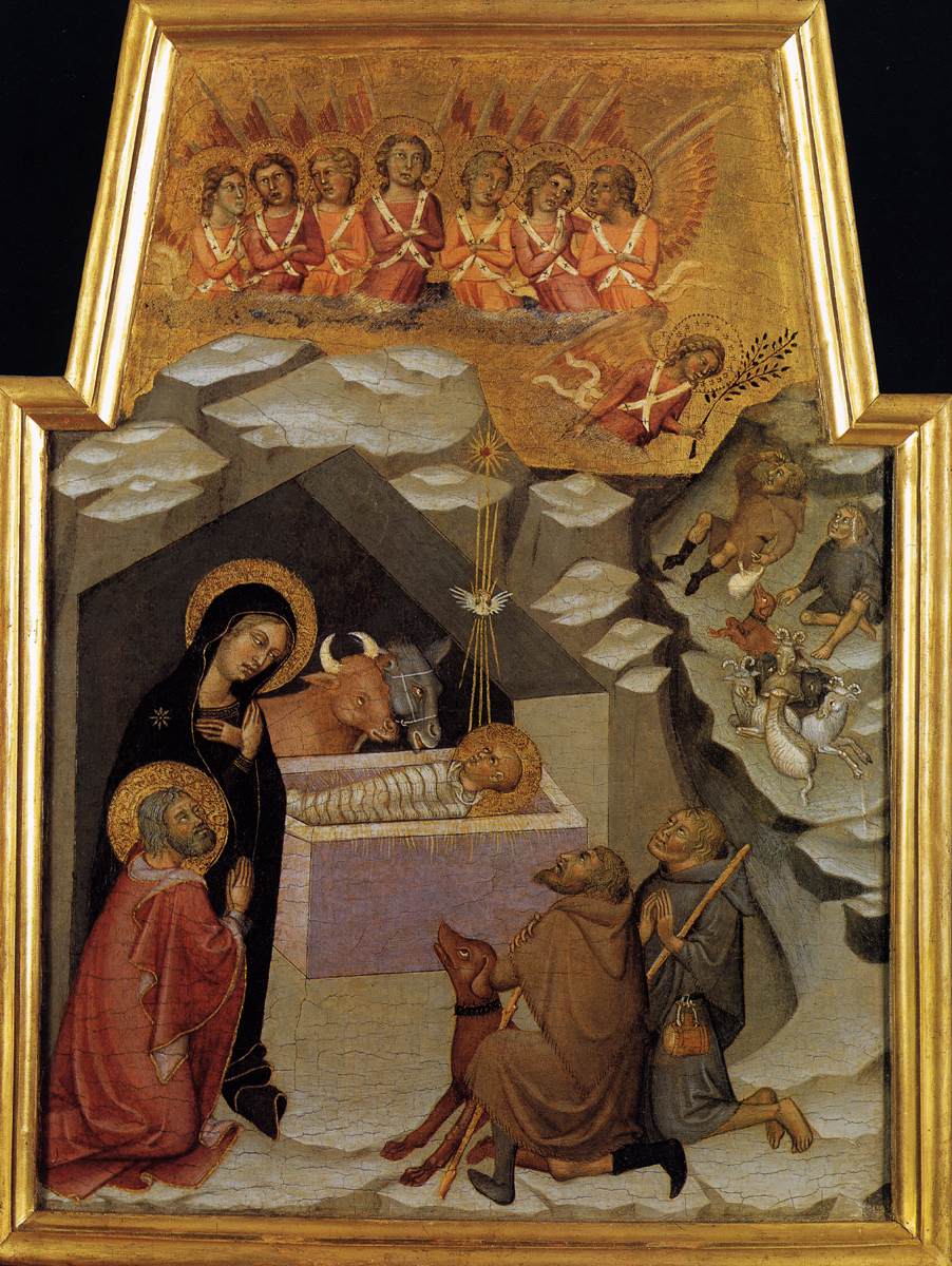 La Nativité et l’Adoration des bergers - Bartolo di Fredi - Alpha Reproduction