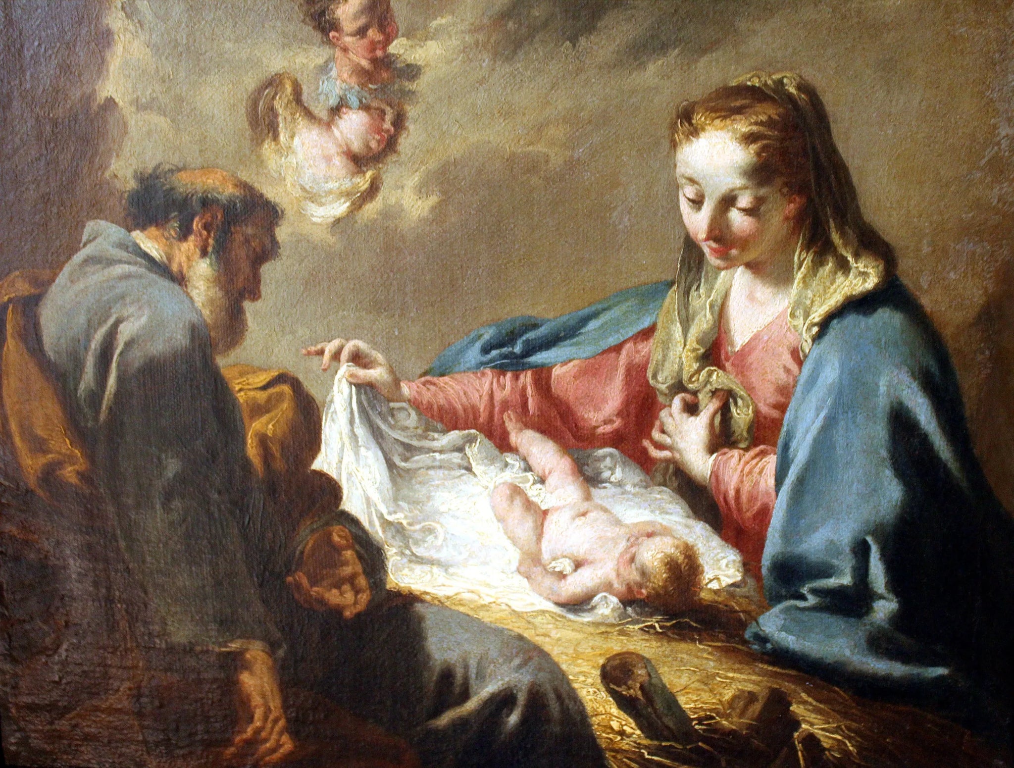 La Nativité - Giovanni Battista Pittoni image 1 reproduction artisanale de tableau