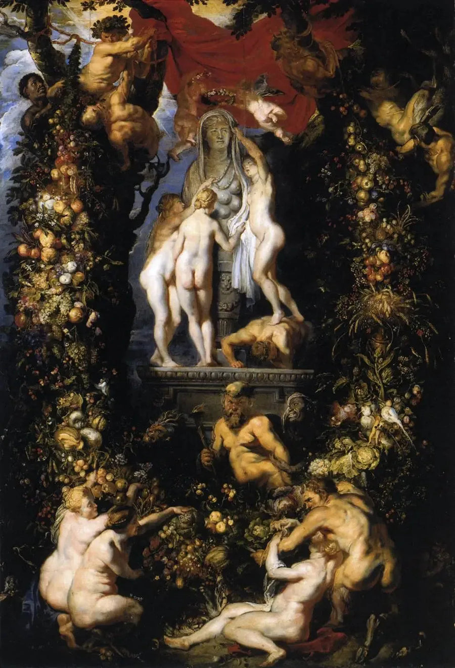 La natura ornando le tre grazie - Peter Paul Rubens