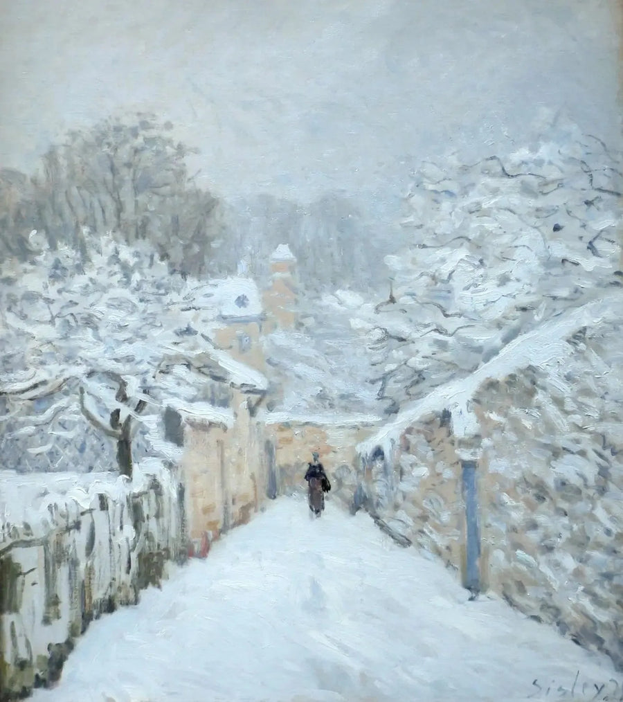La Neve a Louveciennes - Alfred Sisley