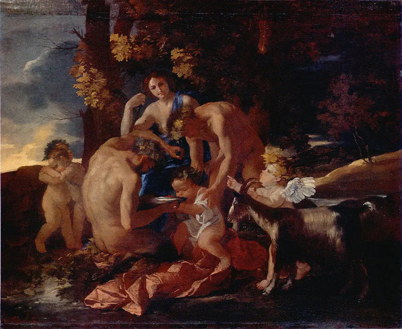 Il cibo di Bacco - Nicolas Poussin