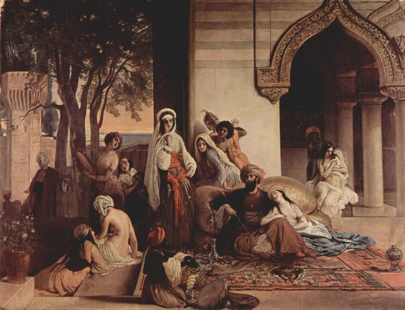 La Nuova Favorita (scena di harem) - Francesco Hayez