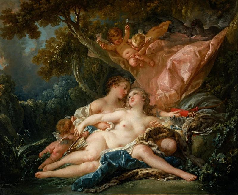 La Nymphe Callisto, sedotta da Giove sotto le sembianze di Diana - François Boucher