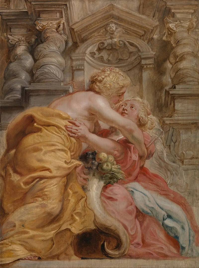 La pace che abbraccia l'abbondanza - Peter Paul Rubens