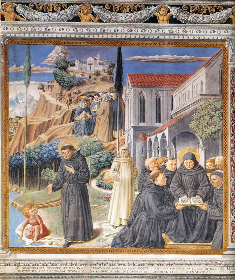 La parabola della Santa Trinità (scena 12, muro sud) - Benozzo Gozzoli
