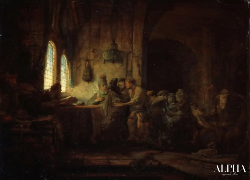 La parabole des ouvriers de la vigne - Rembrandt van Rijn - Reproductions de tableaux et peintures haut de gamme