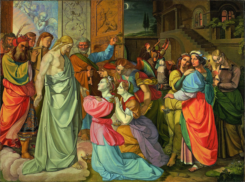 La parabola delle vergini sagge e stolte (incompleta) - Peter von Cornelius