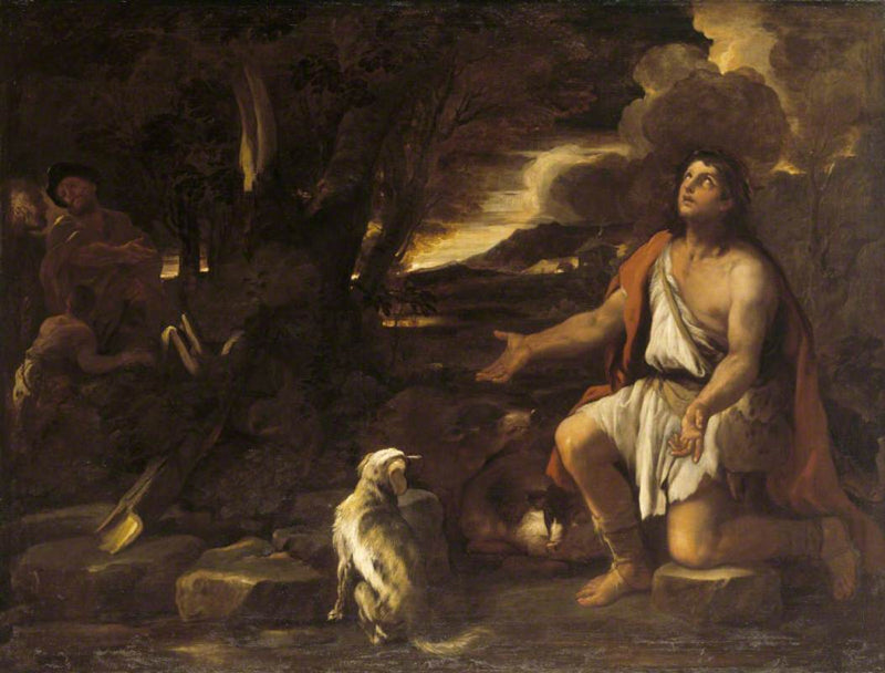 La parabola del figlio prodigo : Il porcaro pentito - Luca Giordano