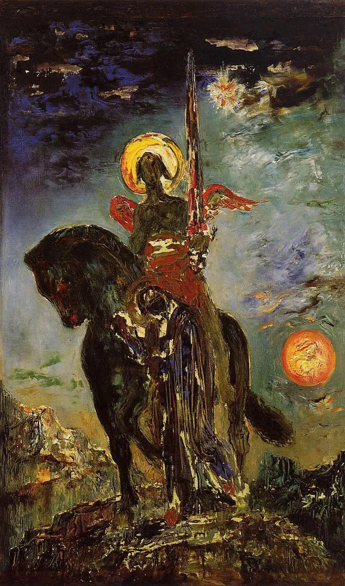 La Parco e l'Angelo della Morte - Gustave Moreau