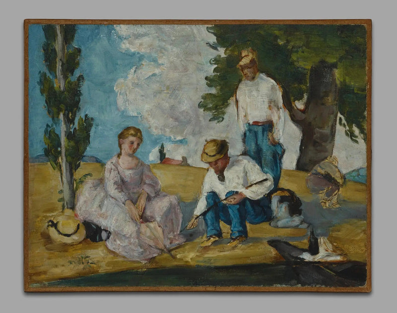 La Partita di pesca - Paul Cézanne