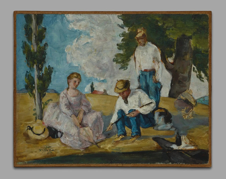 La Partita di pesca - Paul Cézanne
