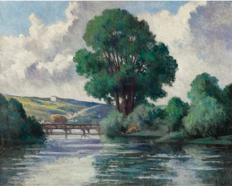 La passerella d'Herville - Maximilien Luce