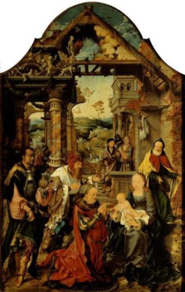 La Piccola Adorazione dei Magi - Joos van Cleve