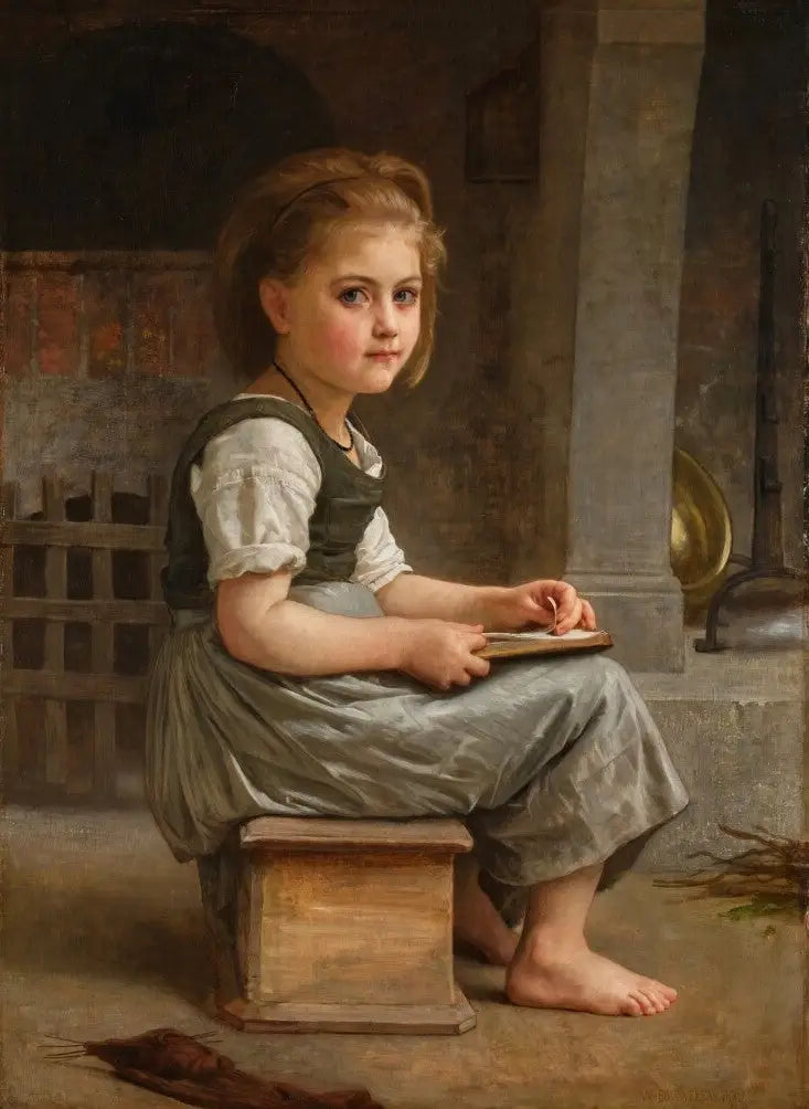 La piccola scolara - Bouguereau