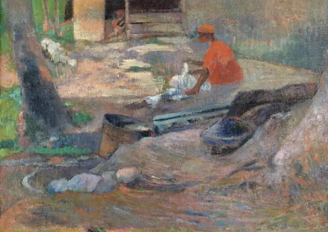 Reproduction du tableau « La Petite laveuse - Paul Gauguin » par Alpha Reproduction en peinture à l’huile