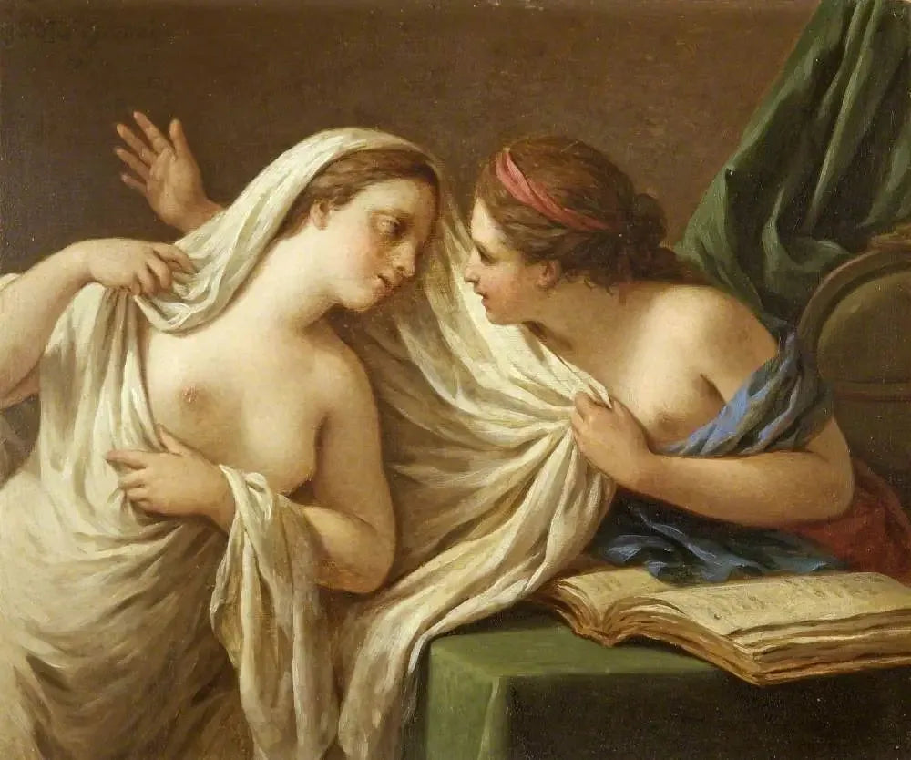 La philosophie dévoilant la Vérité - Louis Jean François Lagrenée image 1 tableau peint à l’huile sur toile