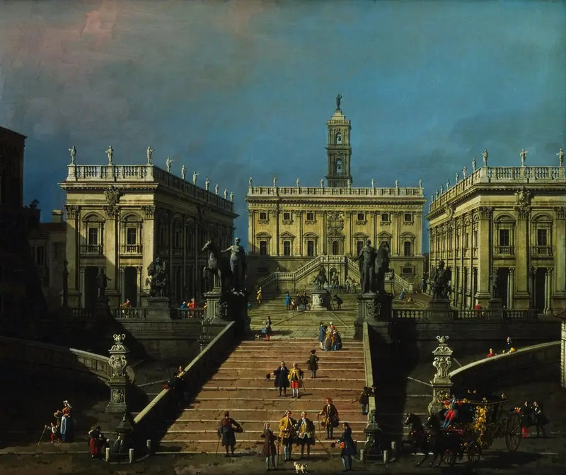La Piazza del Campidoglio e la Cordonata - Canaletto