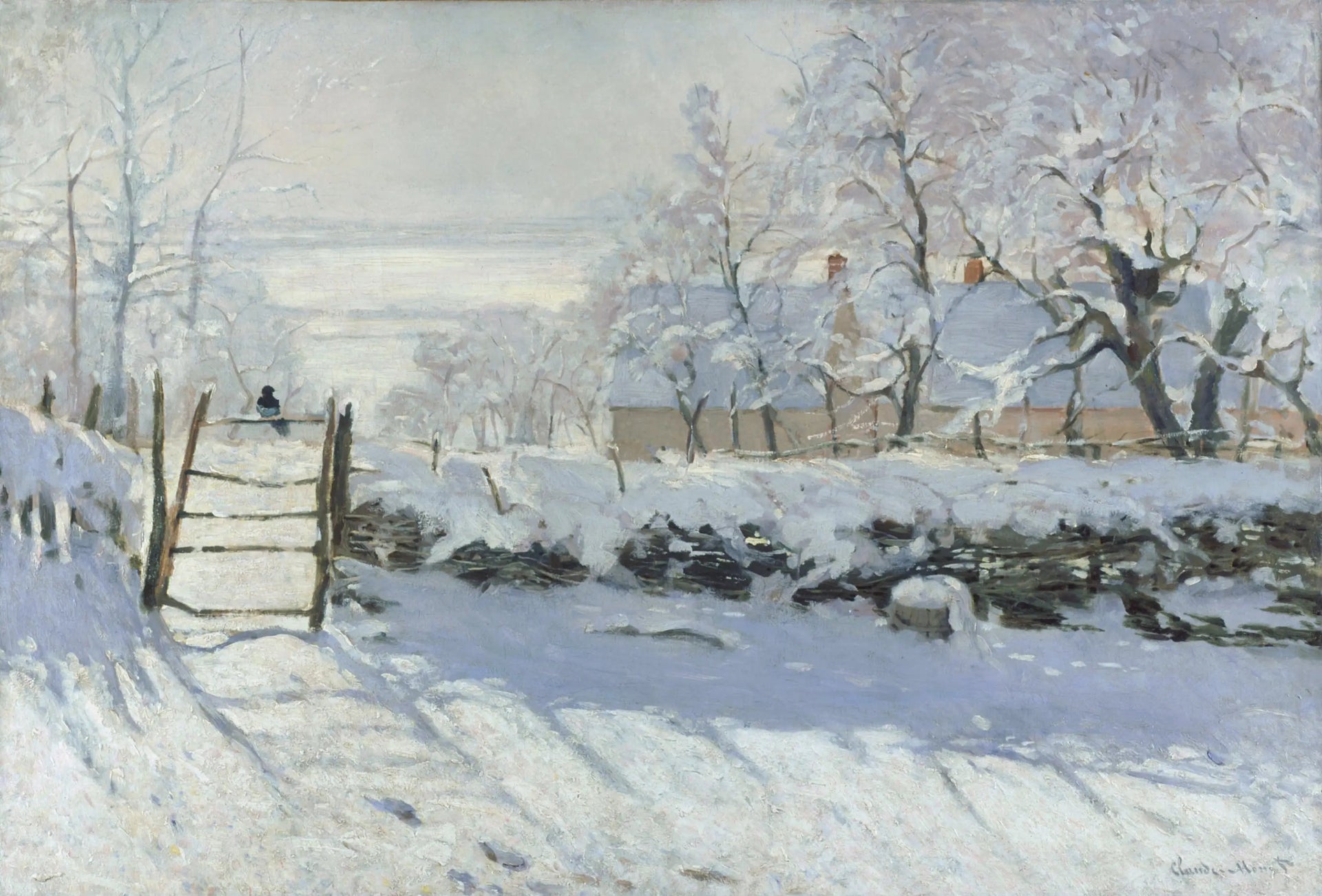 La Pie - Claude Monet image 1 reproduction artisanale de tableau
