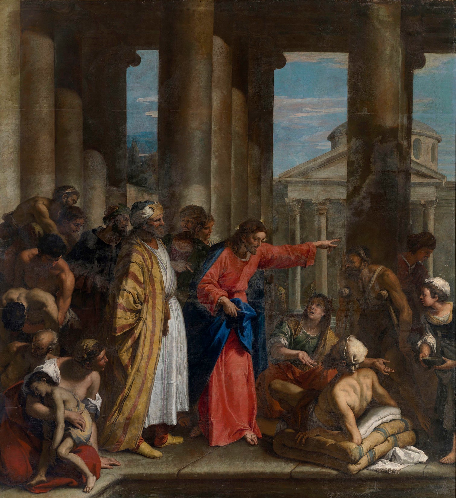 La piscine de Bethesda - Sebastiano Ricci image 1 copie peinte à la main à l’huile