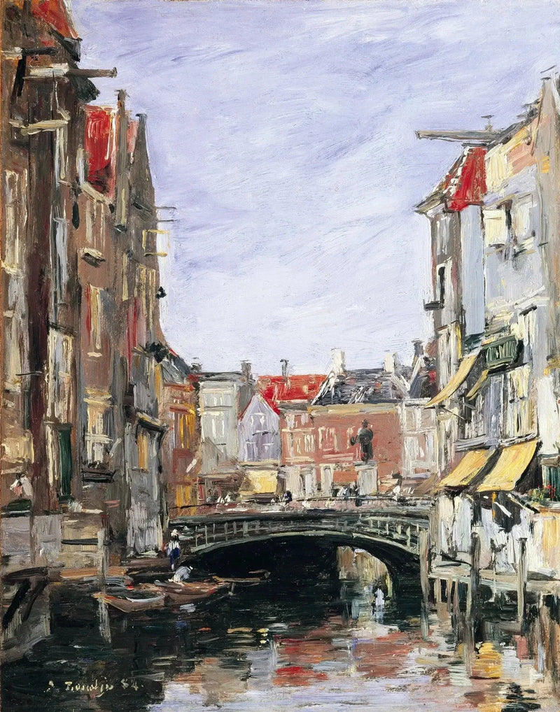 La piazza Ary Scheffer, Dordrecht - Eugène Boudin