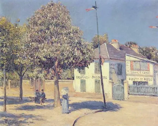La piazza del mercato (La passeggiata di Argenteuil) - Gustave Caillebotte