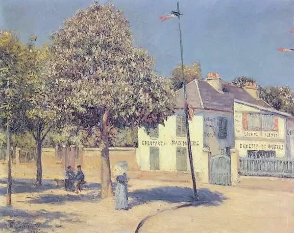 La piazza del mercato (La passeggiata di Argenteuil) - Gustave Caillebotte