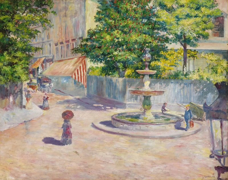 La Piazza Saint-Augustin - Gustave Caillebotte