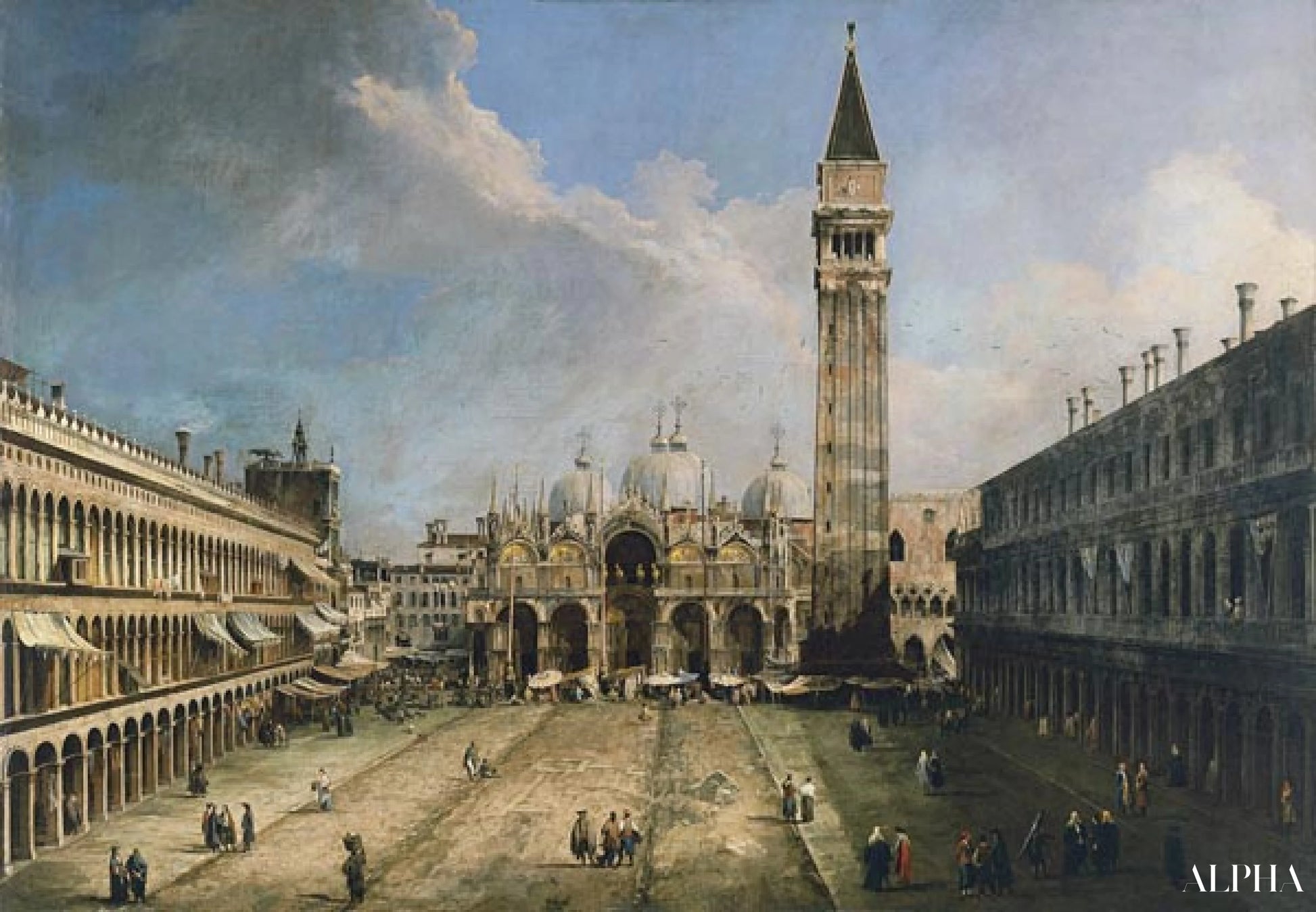 Piazza San Marco a Venezia - Giovanni Antonio Canal - Riproduzioni di quadri e dipinti di alta gamma