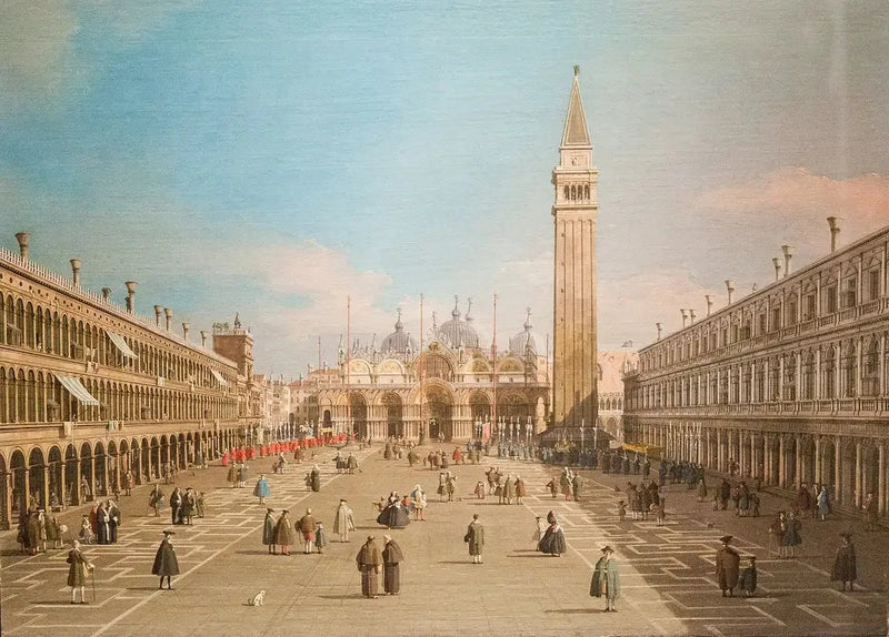 La Place Saint-Marc e la Basilica, Venezia - Canaletto