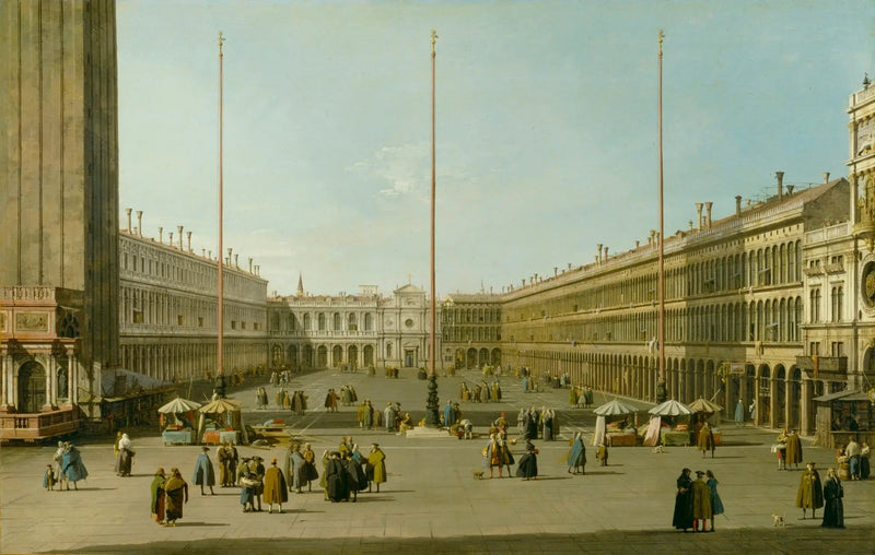 La Place Saint-Marc (Vista ovest) - Canaletto