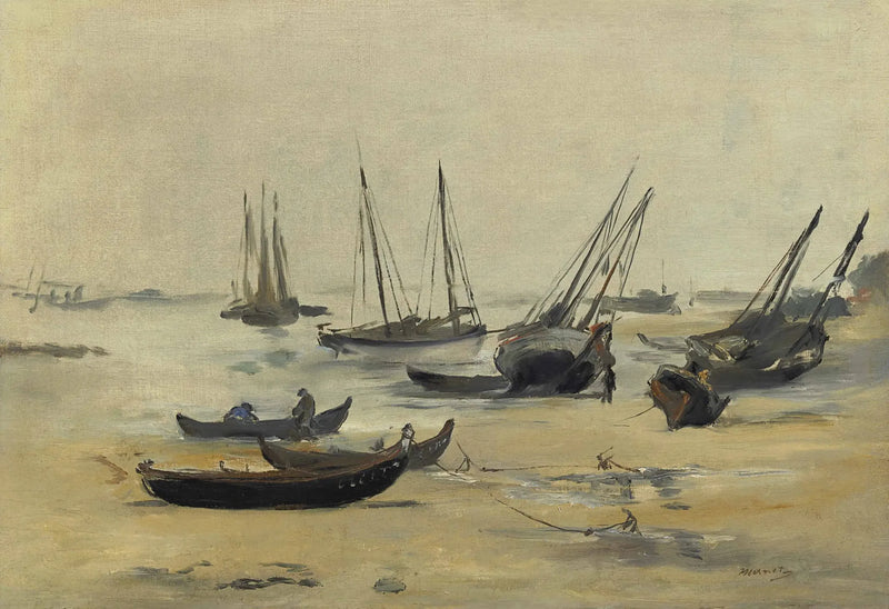 La Spiaggia a bassa marea - Édouard Manet