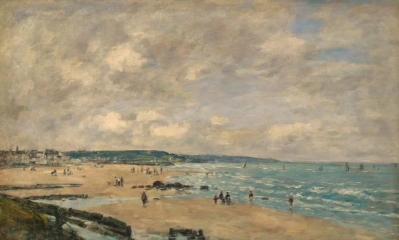 La spiaggia a Trouville - Eugène Boudin