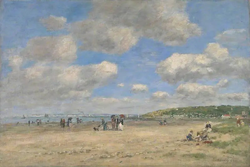 La spiaggia di Tourgéville-les-Sablons - Eugène Boudin