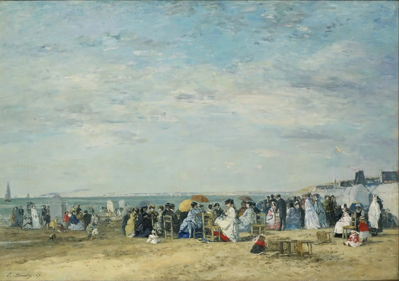 La spiaggia di Trouville - Eugène Boudin