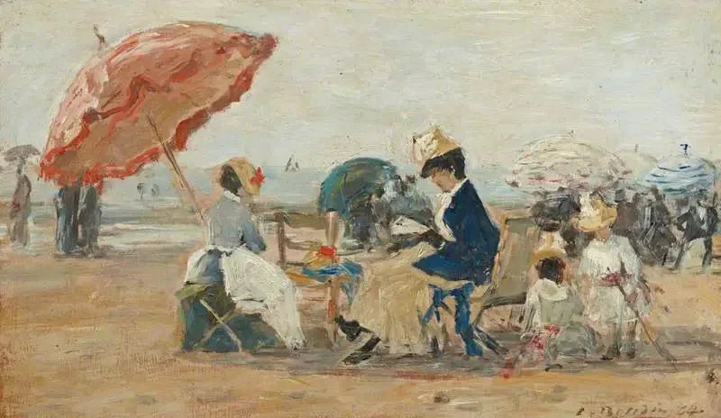 La spiaggia di Trouville - Eugène Boudin