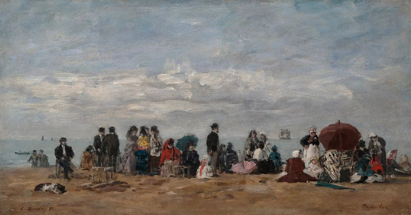 La spiaggia di Trouville - Eugène Boudin