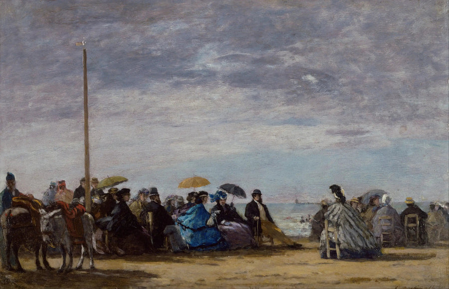 La Spiaggia - Eugène Boudin