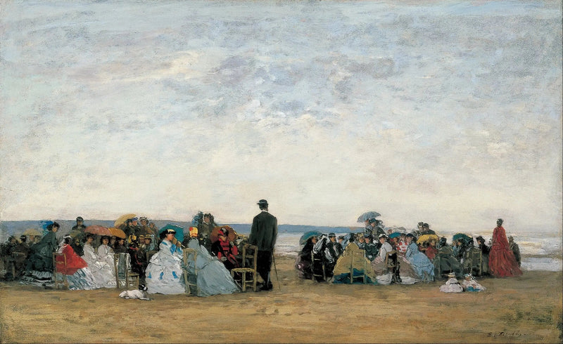 La Spiaggia vicino a Trouville - Eugène Boudin