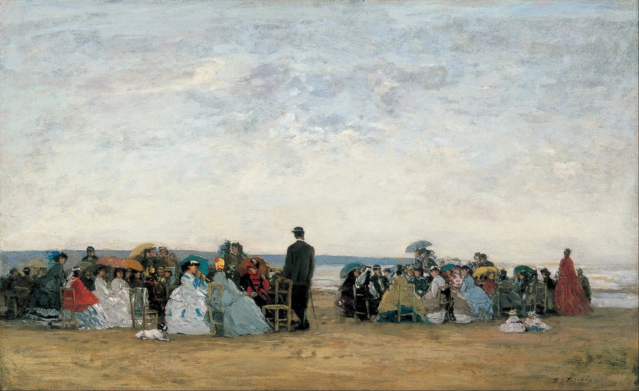 La Spiaggia vicino a Trouville - Eugène Boudin