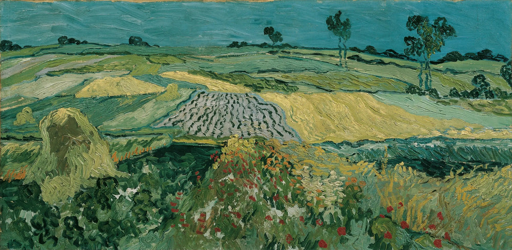 La plaine d'Auvers - Vincent van Gogh image 1 copie peinte à la main à l’huile