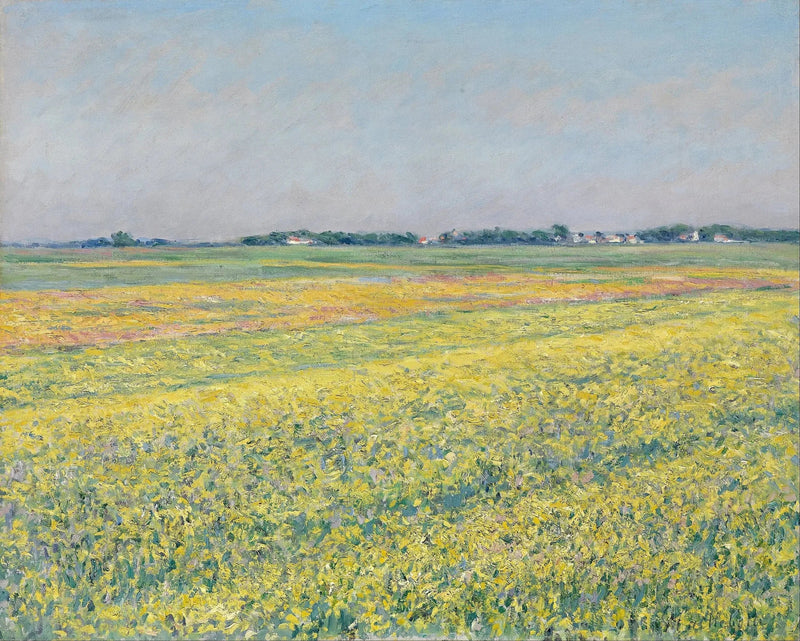 La pianura di Gennevilliers, campi gialli - Gustave Caillebotte
