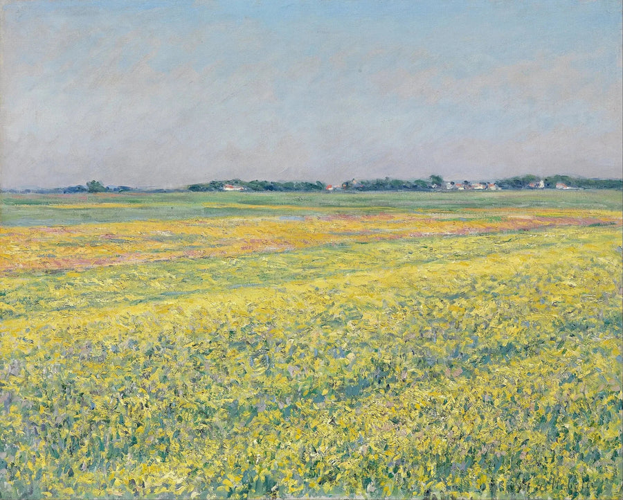 La pianura di Gennevilliers, campi gialli - Gustave Caillebotte