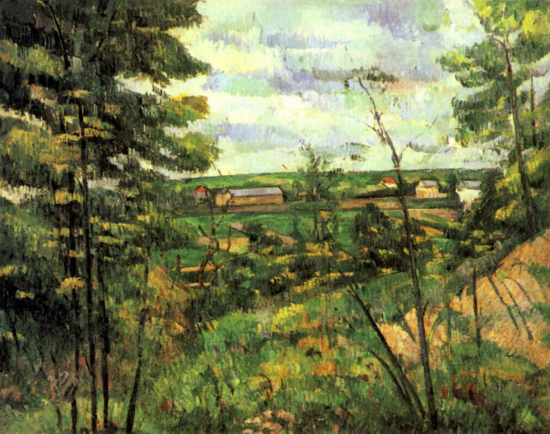 La Pianura di Saint-Ouen-l'Aumône vista dalle cave del Chou - Paul Cézanne