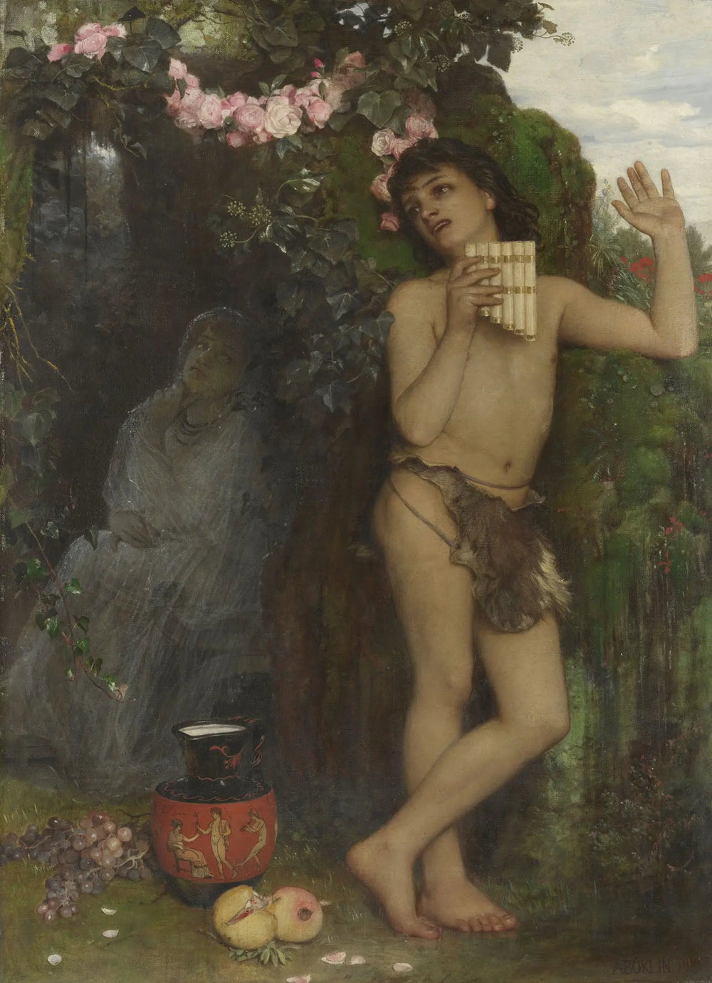 La plainte du berger - Arnold Böcklin image 1 reproduction artisanale de tableau