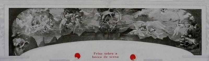Poesia e amore afastando a virtude do v��cio - Primitivo friso sobre o prosc��nio do Theatro Municipal do Rio de Janeiro - Eliseu Visconti