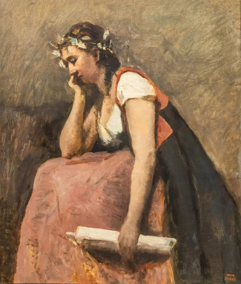 La poesia - Jean-Baptiste Camille Corot